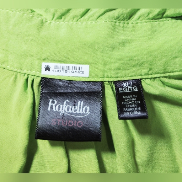 Rafaella Studio Sleeveless Drawstring Blouse Sz-XL - Picture 4 of 4